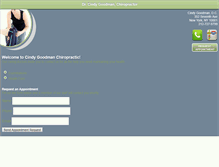 Tablet Screenshot of cindygoodmanchiropractic.com